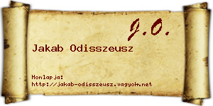 Jakab Odisszeusz névjegykártya